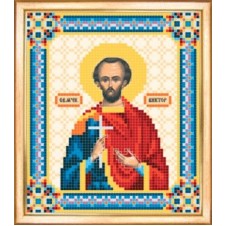Схема для бисерной вышивки "Икона святого мученика Виктора"